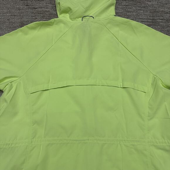 Athleta Jacket Womens XL Green Neon Bright Hooded Full Zip Windbreaker Running - Picture 9 of 16
